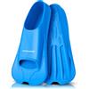 Odoland Pinne Corte da Immersione e Allenamento, Pinne per Snorkeling e Nuoto in Silicone per Aumentare la Resistenza delle Gambe, Pinne Corte Leggere e Regolabili per Adulti Unisex, Nero, M: 40-42