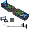GEMMAHW 14 in 1 Push Up Board, Multi-funzionale Flessioni Press Up Board, Attrezzatura Fitness Training, Multi-funzionale Tavola per Flessioni, Include Fasce di Resistenza