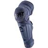Leatt Ginocchiera Moto Cross MTB Leatt 3DF HYBRID EXT FLINT Nera