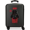 Star Wars Squad Darh Vader, Maleta Cabina, 38x55x20 cm ABS Rigido Chiusura a Combinazione Laterale 35L 2 kg, 4 Doppie Ruote, Nero (Darth Vader)
