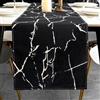 ViaElayu Runner da Tavolo Moderno Nero Bianco Primavera Marmo Texture Runner Tavola Centro Tavola Cucina Centrini Moderni Astratta Tovaglia per Tavolo da Pranzo Festa Cucina Soggiorno 40 x 140 cm