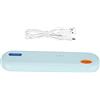 yuytee Porta spazzolino da denti, Scatola porta sterilizzatore portatile per spazzolino da denti UV USB Portaoggetti per conservazione spazzolino da denti, Porta asciuga sterilizzazione(blu)
