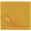 LINEN & COTTON Tovaglia, Copritavolo Hygge - Giallo Senape, 80x80 cm | 100% Lino, Tovaglia In Tessuto Quadrata Lavabile, Per Casa e Cucina, Ideale per l'Estate, Matrimoni, Battesimi, Compleanno