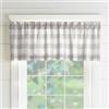 Elrene Home Fashions Farmhouse Living - Mantovana da cucina con finestra a quadri, 152,4 x 38,1 cm (1, grigio/bianco