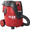 FLEX 531637 Aspiratore di Sicurezza a Batteria, 18 V, con Pulizia Manuale del Filtro VCE 22 L MC 2x18.0 (Pratico e Compatto, con Ruote Grandi)
