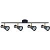 Blendend Multipresa fino a 4 faretti GU10 in elegante colore nero con finitura in pelle. Dimensioni: 15 x 69,5 x 8,5 cm. Perfetto per un'illuminazione moderna e sofisticata in qualsiasi spazio.