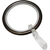 Gardinia Anelli per Tende aste per Tende con Ø 25 mm, Incluso Inserto Scorrevole e Gancio a Piega, 10 Pezzi, Larghezza 4 mm, Metallo, Bronzo