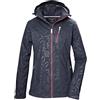 killtec Donna Giacca softshell/giacca da esterno con cappuccio senza zip KOS 122 WMN SFTSHLL JCKT FLORAL, nachtblau, 38, 42846-000