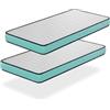 DORMISSIMO Kit 2 Materasso PROMO CONFORT 90X200, Alto 14 CM, Imbottitura super morbida - Youth - ideale per letti estraibili