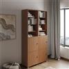 DEGHI Libreria modulare 97x197h cm effetto ciliegio con 4 ante - Modar