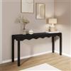 DEGHI Consolle 160x40 cm in legno nero - Jasi