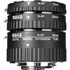MEKE Meike MK-N-AF1-A - Kit adattatore in metallo per fotocamere Nikon DSLR (12 mm + 20 mm + 36 mm)
