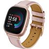Syxinn Pelle Cinturino per Fitbit Versa 4/Versa 3, per Fitbit Sense/Sense 2 Cinturino, Bracciale di Ricambio in Pelle Morbida per Versa 4/Versa 3 per Donne Uomini (rosa)