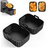 Set 18 Accessori In Silicone Per Friggitrice Ad Aria Ninja AF400EU (7.6-9.5L) – Con Ebook 150 Ricette - 2