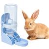 Wuzdy Distributore d'Acqua Sospeso Per Piccoli Animali, 500ml Dispenser Di Acqua Per Animali Domestici, Distributore d'Acqua Per Conigli, Distributore d'Acqua Per Piccoli Animali, Per Conigli, Gatti