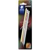 STAEDTLER NORIX 181 Matite - HB, set da 3, colori assortiti | Matite HB antirottura, presa soft ergonomica - legno PEFC, Made in Germany - Art.-Nr. 181-HBBK3