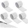 Armastuse Mini Specchio Mosaico Vetro,7320 Pezzi Piastrelle a Mosaico in Vetro, 5 Rotolo di Mosaico A Specchio Autoadesivo Tessere di Mosaico per Il Mestiere di DIY Autoadesivo Della Parete,white