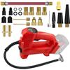 Honeyhouse Compressore batteria compatibile con Milwaukee 20 V M18, compressore elettrico portatile 65 PSI con adattatore valvola, funzione autooff, con schermo LCD e LED, auto (senza batteria e caricatore)