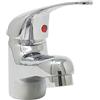 SQUADO Miscelatore Monocomando per Lavabo, Rubinetto Cromato, Design Basic