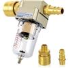 Nizirioo Separatore ad aria compressa 1/4 pollici: filtro ad aria compressa separatore olio, riduttore di pressione dell'aria compressa con rapido tedesco per filtro aria compressa, filtro compressore