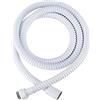Hairstore Tubo doccia bianco 2 m in acciaio inox per doccia vasca da bagno parte di ricambio tubo flessibile doccia portatile