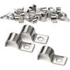 XoeLLe 50 Pezzi Fascette Metalliche, Fascette Stringitubo di Fissaggio, Fascetta Stringitubo per Cavi e Tubi, Piccola Morsetti per Tubi, Fascette Metalliche Stringitubo, Fermacavi in Acciaio Ø 10-11mm