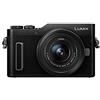 Panasonic Lumix GX880K | Fotocamera ibrida compatta + lente Lumix 12-32mm (sensore 4/3 16MP, schermo inclinato. Touch AF DFD, Video 4K, Modalità Selfie Creative, WiFi) Nero - Versione Francese