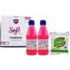 FEI FAN 2x Avio SOLVENTE SMACCHIATORE, Dotato Di Un Notevole Potere Solvente Per Oli e Unto 375ml + Panno SOFT In Microfibra + Spugna Magica, Rimuove Lo Sporco Più Ostinato