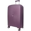 MY TRAVEL BAG Valigia rigida trolley borsa da viaggio in polipropilene (set medio per bagaglio a mano, ruote gemellate a 360°, Lilla, Handgepäck (57cm), Valigetta rigida con ruote doppie a 360°