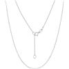 Suplight collana donna in argento 925 catena rolo 61cm, 1,1mm collana sottile donna lunga girocollo donna argento cateninia argento sittuke collana argento sottile regalo per donna ragazza
