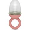 Suavinex, Ciuccia frutta per bambini, antisoffocamento in silicone alimentare, con coperchio, lavabile in lavastoviglie, adatto al congelatore, lenisce le gengive, BLW, +6 mesi, rosa
