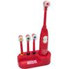 JYC CREATIVE Spazzolino da denti automatico, spazzolino da denti con 4 testine intercambiabili, regalo per bambini e ragazze, (Atleti, Standard)
