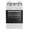 Beko FBE62011WC - Cucina a gas con forno elettrico, 60x60 cm, Classe energetica A