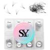 YANTAISIYU 600 Pcs Extension Ciglia Easy Fan Curl 10D Ciglia Finte Volume 8-15mm Mix Ventagli Extension Ciglia Pronti Ciglia Finte Ciuffetti C Curl (10D-0.05-C-8-15mm)