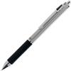 NIJI. PENNA A SFERA 4 in 1 Multicolore Penna Rossa Nero Blu Portamine con Scatola Regalo (Silver Nero)