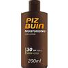 PIZ BUIN Moisturising Latte Solare SPF 30+, Crema solare 30 idratante, Protezione solare 30 con filtro solare UVA/UVB e Glicerina, Latte solare SPF 30 resistente all'acqua e al sudore, 200 ml