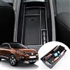 SHAOHAO Compatibile con Peugeot 3008 5008 GT Line 2016-2023 Contenitore portaoggetti per console centrale bracciolo centrale Organizer Tray accessori peugeot 3008 Nero