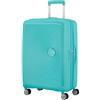 American Tourister Soundbox - Spinner M Extensible Suitcase, 67 cm, 71.5/81 L, Blu (Poolside Blue)