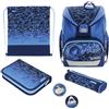 Herlitz Zaino scuola UltraLight Plus Blue Shark, 16 l, multicolore, 36 x 28 x 21 cm, Casual
