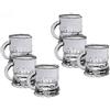 TrAdE shop Traesio 6 Bicchierini da LIQUORE Mini Boccale CICCHETTO Shot Rum Vodka in Vetro CHUPITOS