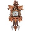 EIOLWJIEO Orologio a Campana con Ora degli Uccelli di Facile Lettura, melodioso promemoria del Tempo, Orologio a cucù Tradizionale in Legno, Stile Chalet della Foresta Nera, CM304