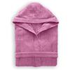 DOLPHIN Accappatoio Uomo/Donna con Cappuccio Spugna 340gr Cotone MOD. Active (Rosa, M)