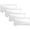 sleepling Comfort 190026 cuscino per letto, microfibra (52%) cotone (48%), Oekotex, lavabile 60 gradi, Prodotto in UE, Garanzia di imbottitura, 40 x 80 cm, bianco