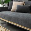 FGHUF Copridivano 3 Posti con Penisola Ciniglia, Stile Moderno E Minimalista, Telo Copridivano con Tessuto Super Morbido Universale, Fodera per Divano Antiscivolo Antimacchia