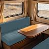 VFGFDJNDFX Elasticizzato Copri Divano Per Caravan, Senza Braccioli Fodera Divano Protezione Lavabile,Per Camper Auto Panca Copridivano. (Blu,W 45-65 cm,D 45-65 cm)