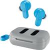 Skullcandy Dime 2 Auricolari Wireless In-Ear con Microfono, 12 Ore di Autonomia, Compatibili con iPhone, Android e Dispositivi Bluetooth - Grigio/Blu