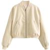 Generico Donna Autunno Inverno Ecopelle PU Giacca da Moto Outwear Colore Solido Manica Lunga Cerniera Slim Bomber Jacket Giubbotto Cappotto Giubbotto Di Pelle Donna Verde Giacca Piumino Nero Donna