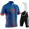 NUNOMO Abbigliamento Ciclismo Set Manica Corta Tuta Ciclismo Uomo Completo Ciclismo Estivo per Bici da,Camicia da Mountain Bike/MTB,Traspirante e Assorbente dal Sudore,Asciugatura Rapida (TYPE-3,2XL)