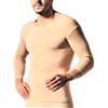 MADIVA Canottiera Manica Lunga Girocollo Uomo Intimo - in Lana Vergine con Polsino - Woolmark Blend contentuto di Lana Vergine 80%. Prodotto Made in Italy