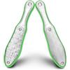 BEZOX Lima per piedi in acciaio inox resistente, professionale su entrambi i lati, per rimuovere calli e pelle morta, strumento portatile per la cura dei piedi (verde